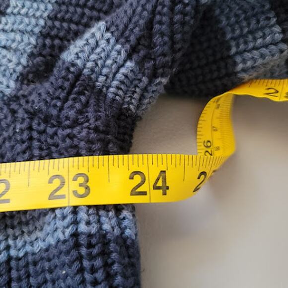 L.L. Bean- Blue and Navy striped sweater- size Large - Picture 4 of 8